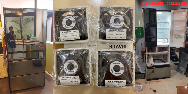 giá thay quạt tủ lạnh Hitachi