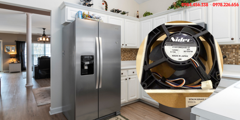 giá thay quạt tủ lạnh Hitachi
