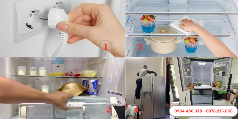 hướng dẫn vệ sinh tủ lạnh Hitachi