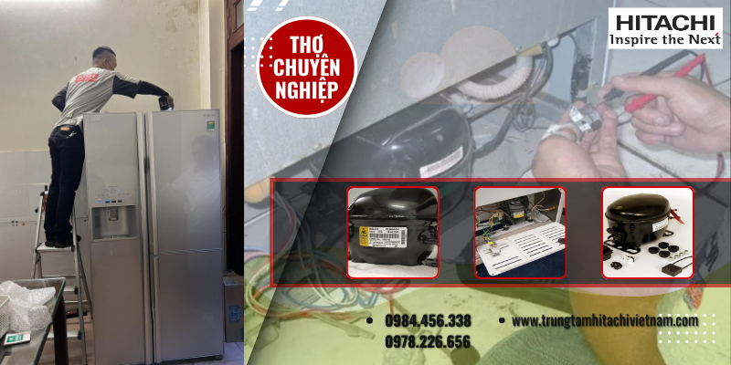 Bảng giá thay lốc tủ lạnh Hitachi